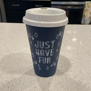 Pacific Market International “JUST HAVE FUN” Travel Mug, 16 fl oz